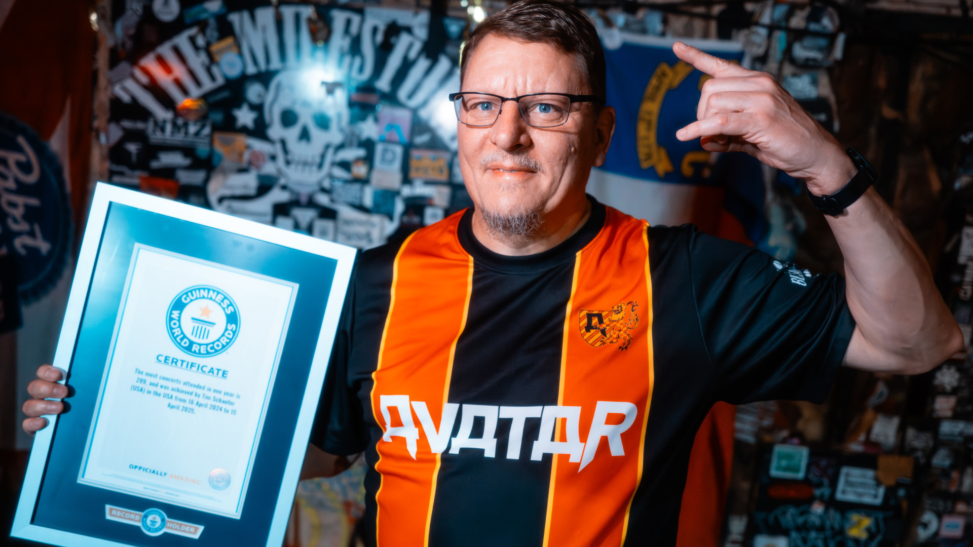 Music fan breaks record attending 289 concerts in one year across seven US states